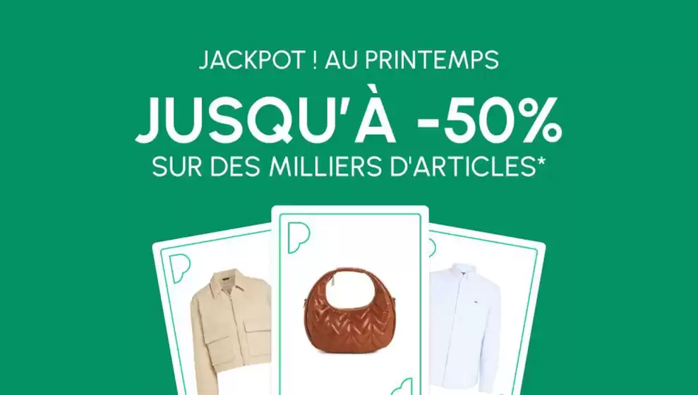 Jusqu'à -50% sur des milliers d'articles