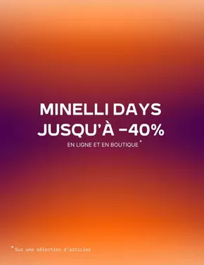 Promos de Mode à Rennes | Minelli days Jusqu'à -40% sur Minelli | 18/10/2024 - 31/10/2024