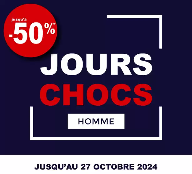 Jours chocs jusqu'à -40%