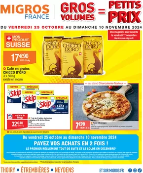 Catalogue Migros France à Saint-Cergues | GROS VOLUMES | 25/10/2024 - 10/11/2024