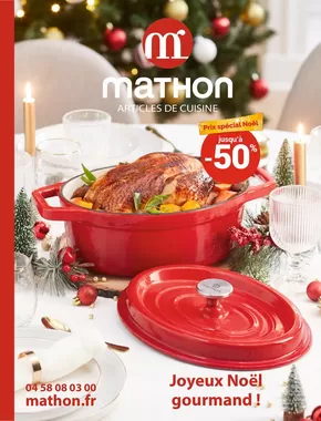 Catalogue Mathon à Lille |  Noël Gourmand | 21/10/2024 - 31/12/2024