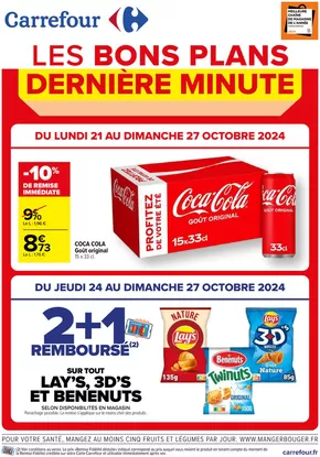 Catalogue Carrefour à Paris | LES BONS PLANS DE DERNIERE MINUTE | 21/10/2024 - 27/10/2024