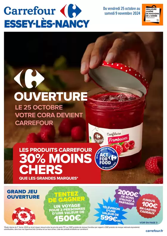 CARREFOUR ESSEY LES NANCY OUVERTURE