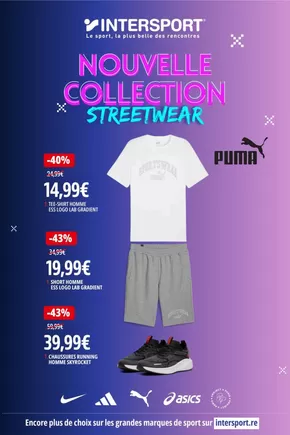 Promos de Sport à Douai | Nouvelle collection streetwear sur Intersport | 21/10/2024 - 03/11/2024