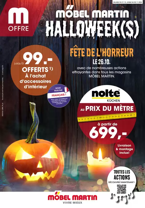 Catalogue Möbel Martin à Thionville | Fête de l'horreur | 21/10/2024 - 03/11/2024