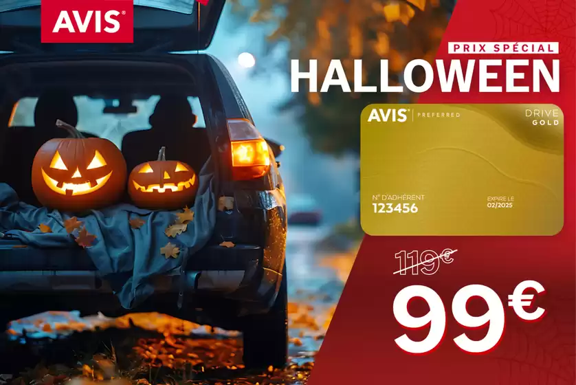 Catalogue Avis à Agen | Pendant 13 jours, bénéficiez de notre carte DRIVE GOLD à 99€ au lieu de 119€ | 21/10/2024 - 10/11/2024