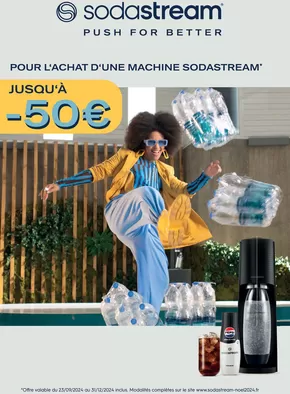 Promos de Multimédia et Electroménager à Tourcoing | SODASTREAM vous rembourse jusqu'à 50€  sur Connexion | 21/10/2024 - 31/12/2024