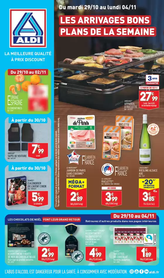 Catalogue Aldi à Bordeaux | Les arrivages bons plans de la semaine | 29/10/2024 - 04/11/2024