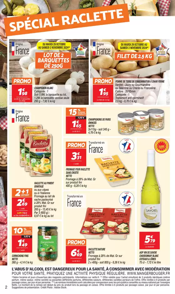 Catalogue Netto | SEMAINE PROCHAINE : LES IMMANQUABLES | 29/10/2024 - 04/11/2024