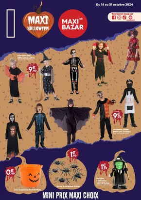 Catalogue Maxi Bazar | Maxi Halloween | 22/10/2024 - 31/10/2024