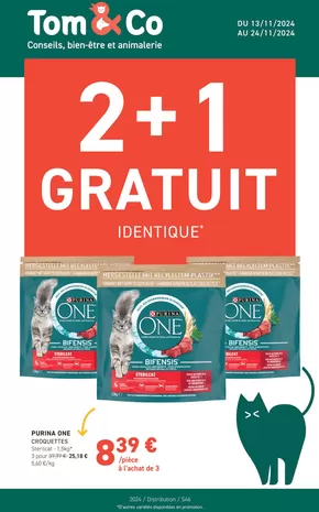 Promos de Jardineries et Animaleries à Saint-Herblain | 2 + 1 GRATUIT IDENTIQUE sur Tom&Co | 13/11/2024 - 24/11/2024