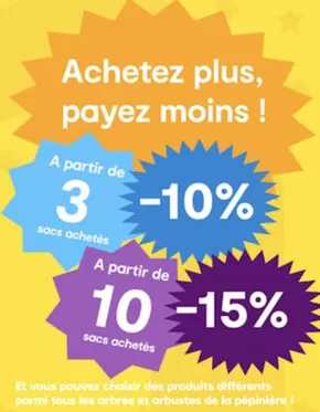 Promos de Jardineries et Animaleries à Craponne | Arbres et arbustes de pépinière au choix - prix dégressifs sur Côté Nature | 22/10/2024 - 03/11/2024