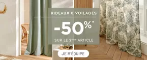 Promos de Meubles et Décoration à Saint-Quentin | -50% SUR LE 2ÈME RIDEAU sur Bouchara | 22/10/2024 - 03/11/2024