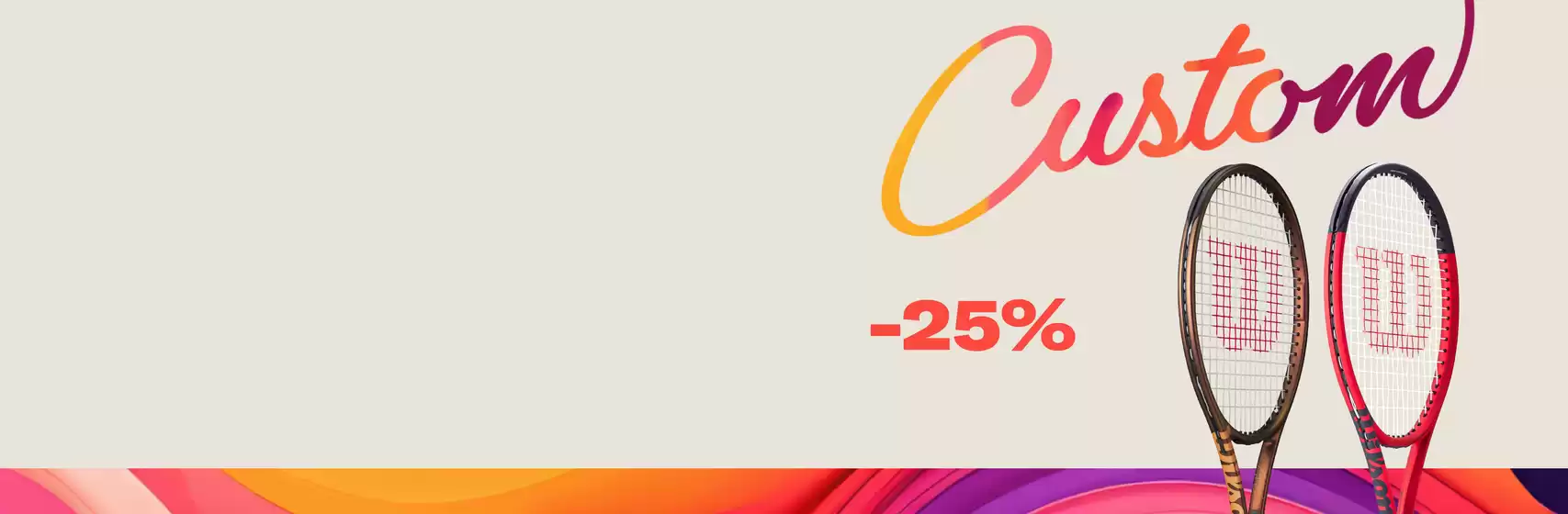 25% OFF ALL CUSTOM RACKETS THROUGH 10/27