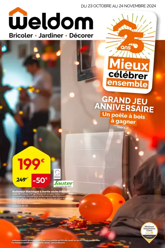 Catalogue Weldom à Ploërmel | Grand jeu anniversaire ! | 23/10/2024 - 24/11/2024