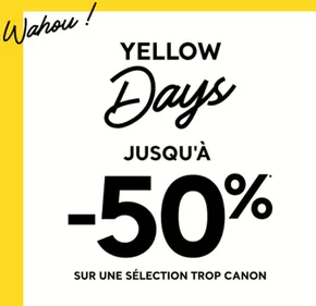 Promos de Mode à Martigues | yellow days -50% sur Cache Cache | 23/10/2024 - 31/10/2024