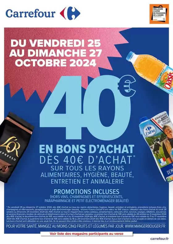 OFFRE DE LA SEMAINE 43 - HYPERMARCHÉS
