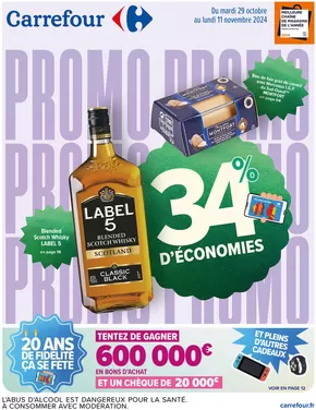 Catalogue Carrefour à Châlons-en-Champagne | 20 ANS DE FIDELITE ÇA SE FÊTE | 29/10/2024 - 11/11/2024