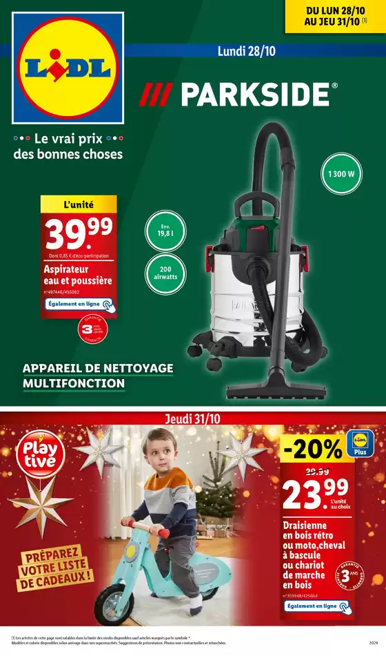 Catalogue Lidl à Nice | Mode, cuisine, bricolage : profitez de prix imbattables sur une large sélection d'articles | 28/10/2024 - 31/10/2024