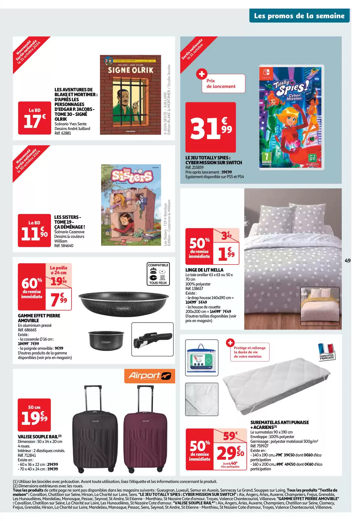 Catalogue Top depart : 25 jours Auchan , page 00049