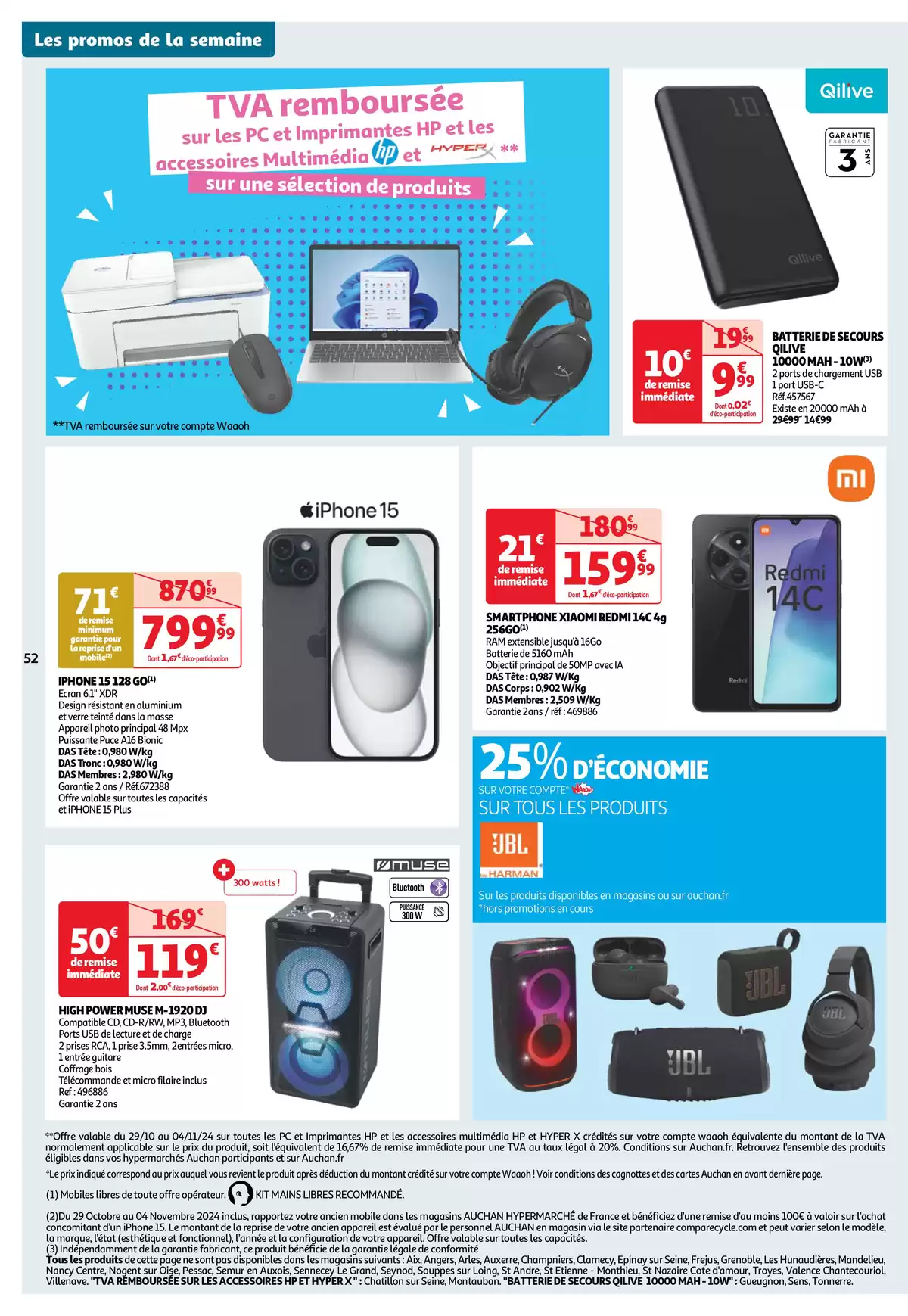 Catalogue Top depart : 25 jours Auchan , page 00052