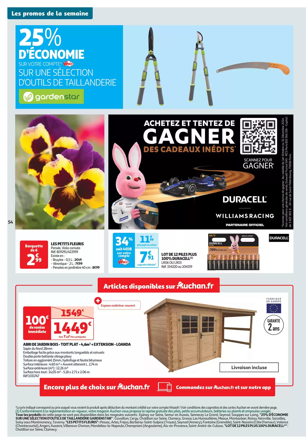 Catalogue Top depart : 25 jours Auchan , page 00054