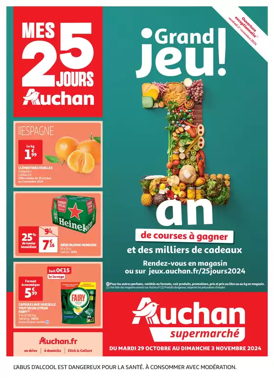 Catalogue Auchan Supermarché à Istres | Les 25 jours Auchan, c'est maintenant !  | 29/10/2024 - 03/11/2024