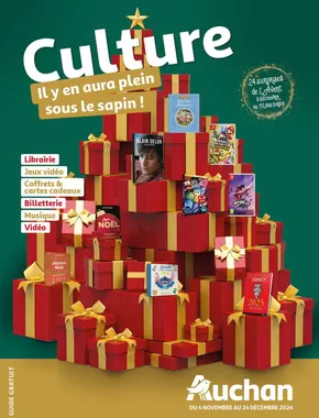 Catalogue Auchan Hypermarché à Lyon | Culture : il y aura plein de surprises sous le sapin | 04/11/2024 - 24/12/2024