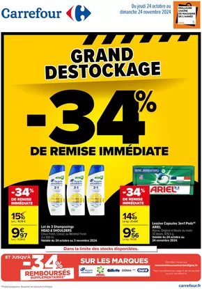 Catalogue Carrefour à Châlons-en-Champagne | Grand Distockage | 24/10/2024 - 03/11/2024