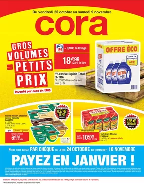 Catalogue Cora à Villebarou | Gros volumes = petits prix | 25/10/2024 - 09/11/2024