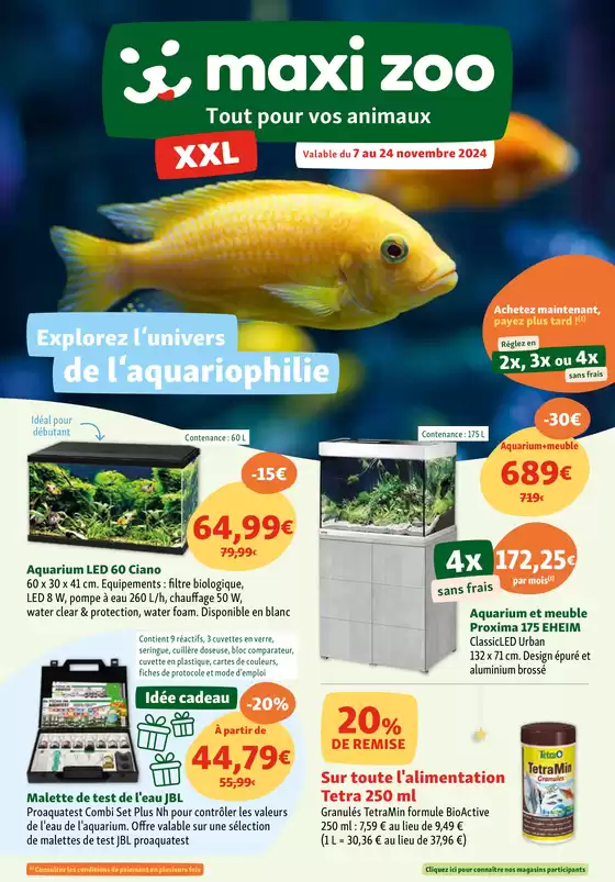 Catalogue Maxi Zoo à Margencel | Explorez l'univers de l'aquariophilie | 07/11/2024 - 24/11/2024