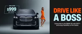 Promos de Auto et Moto à Angers | DRIVE LIKE A BOSS sur Sixt | 25/10/2024 - 30/11/2024