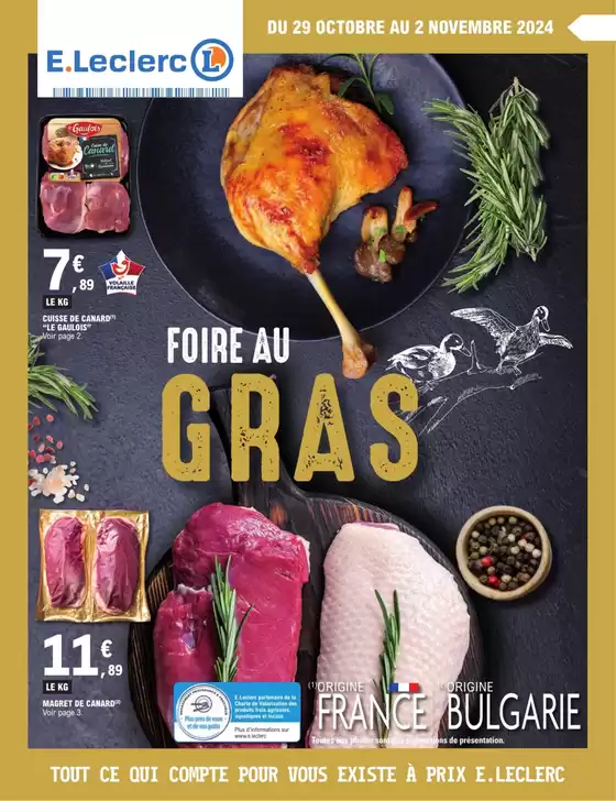 Catalogue E.Leclerc à Colmar | FOIRE AU GRAS | 29/10/2024 - 02/11/2024