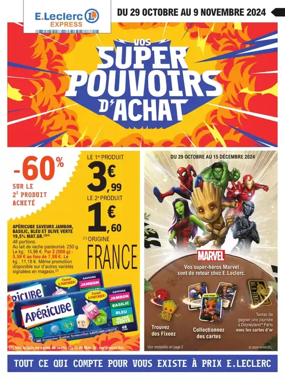 Catalogue E.Leclerc Express | Super Pouvoirs Dachat | 29/10/2024 - 09/11/2024