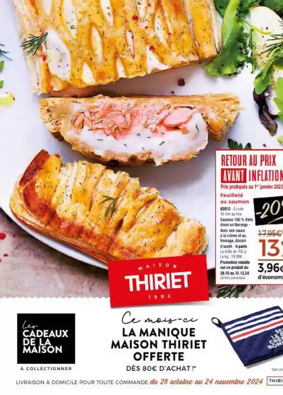 Catalogue Maison Thiriet à Éragny | La manique maison thiriet offerte | 28/10/2024 - 24/11/2024