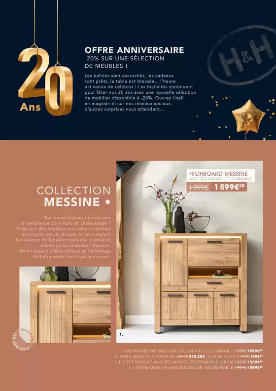 Catalogue H&H | OFFRE ANNIVERSAIRE -20 % | 28/10/2024 - 01/12/2024