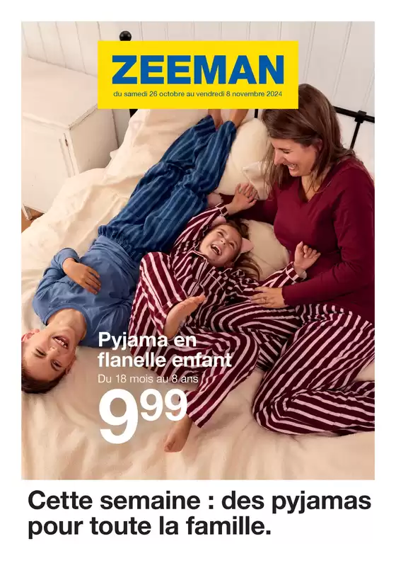 Catalogue Zeeman à Marseille | Cette semaine : des pyjamas pour toute la famille | 28/10/2024 - 08/11/2024