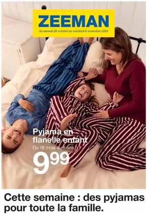 Promos de Mode à Martigues | Cette semaine : des pyjamas pour toute la famille sur Zeeman | 28/10/2024 - 08/11/2024