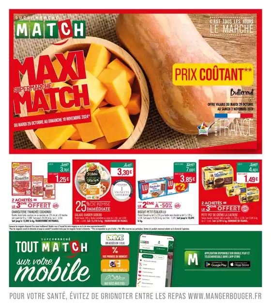 Catalogue Supermarché Match à Calonne-Ricouart | MAXI Supermarché MAtch | 29/10/2024 - 10/11/2024