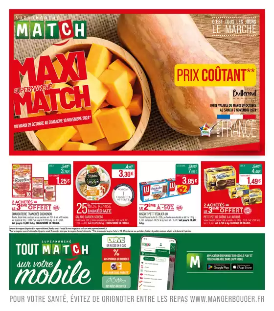 Catalogue Supermarché Match à Nancy | MAXI Supermarché MAtch | 29/10/2024 - 10/11/2024