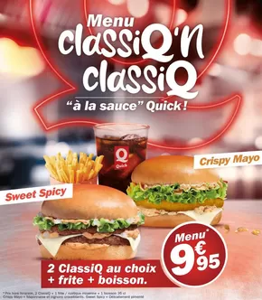 Promos de Restaurants à Grasse | En ce moment sur Quick | 28/10/2024 - 08/11/2024