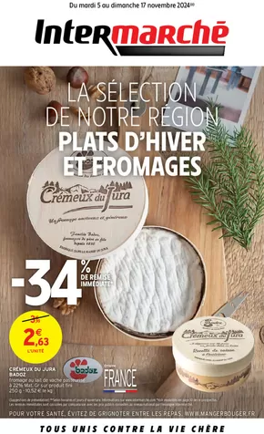 Catalogue Intermarché à Cantaron | CAHIERS REGIONS NOVEMBRE 1 | 05/11/2024 - 17/11/2024