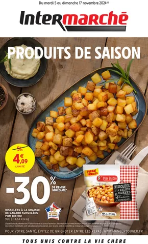 Catalogue Intermarché à Aussillon | CAHIERS REGIONS NOVEMBRE 1 | 05/11/2024 - 17/11/2024