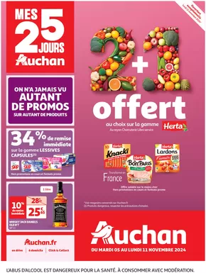 Catalogue Auchan Hypermarché à Bellenod-sur-Seine | Mes 25 jours Auchan, ça continue ! | 05/11/2024 - 11/11/2024