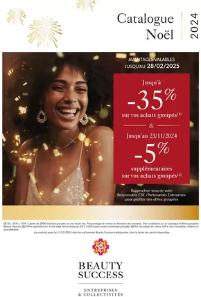 Promos de Beauté à Ajaccio | Catalogue Noël 2024  sur Beauty Success | 29/10/2024 - 28/02/2025