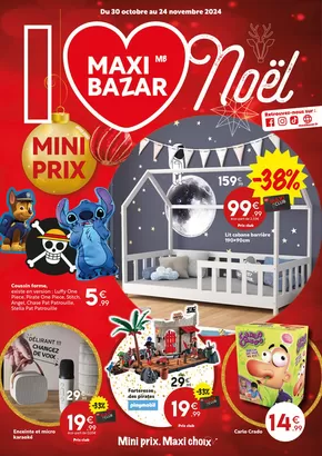 Catalogue Maxi Bazar à Bourg-en-Bresse | MaxiNoël | 29/10/2024 - 24/11/2024