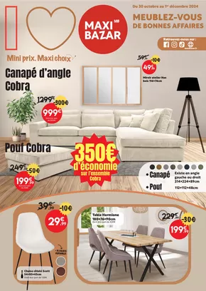 Catalogue Maxi Bazar | Mobilier Maxi Bazar | 29/10/2024 - 01/12/2024