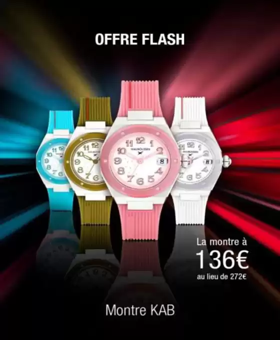 Catalogue Mauboussin à Marseille | Offre Flash Montre "KAB" | 29/10/2024 - 31/10/2024