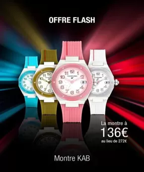 Promos de Bijouteries à Douai | Offre Flash Montre "KAB" sur Mauboussin | 29/10/2024 - 31/10/2024