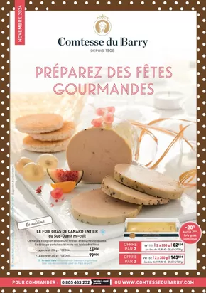 Promos de Restaurants à Valenciennes | Novembre 2024 Préparez des fetes gourmandes sur Comtesse du Barry | 01/11/2024 - 30/11/2024